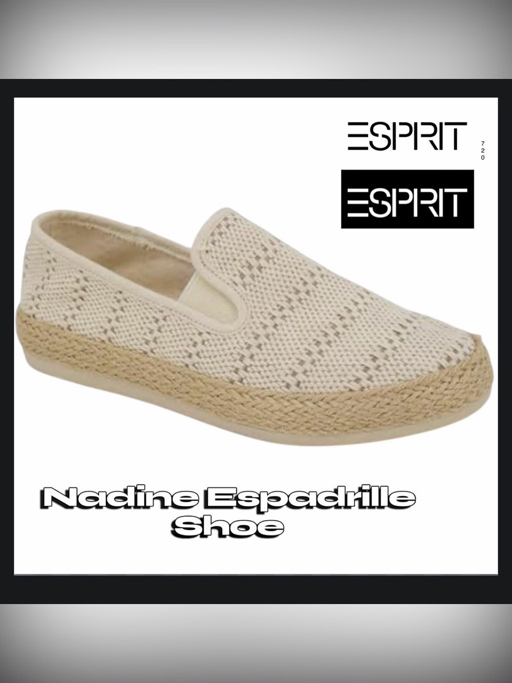 *new* Esprit Nadine Espadrille Slip-On Shoes